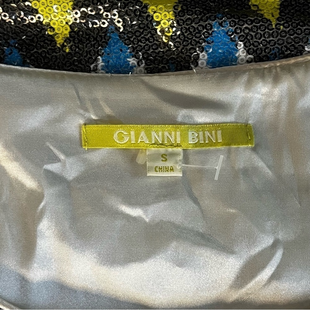 Gianni Bini, Colorful Sequins Sleeveless Blouse for Women, Boho Pattern, Size S - Picture 5 of 7